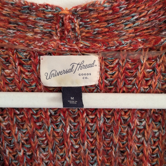 Cozy Knit Cardigan Sweater - Rust - Picture 4 of 7